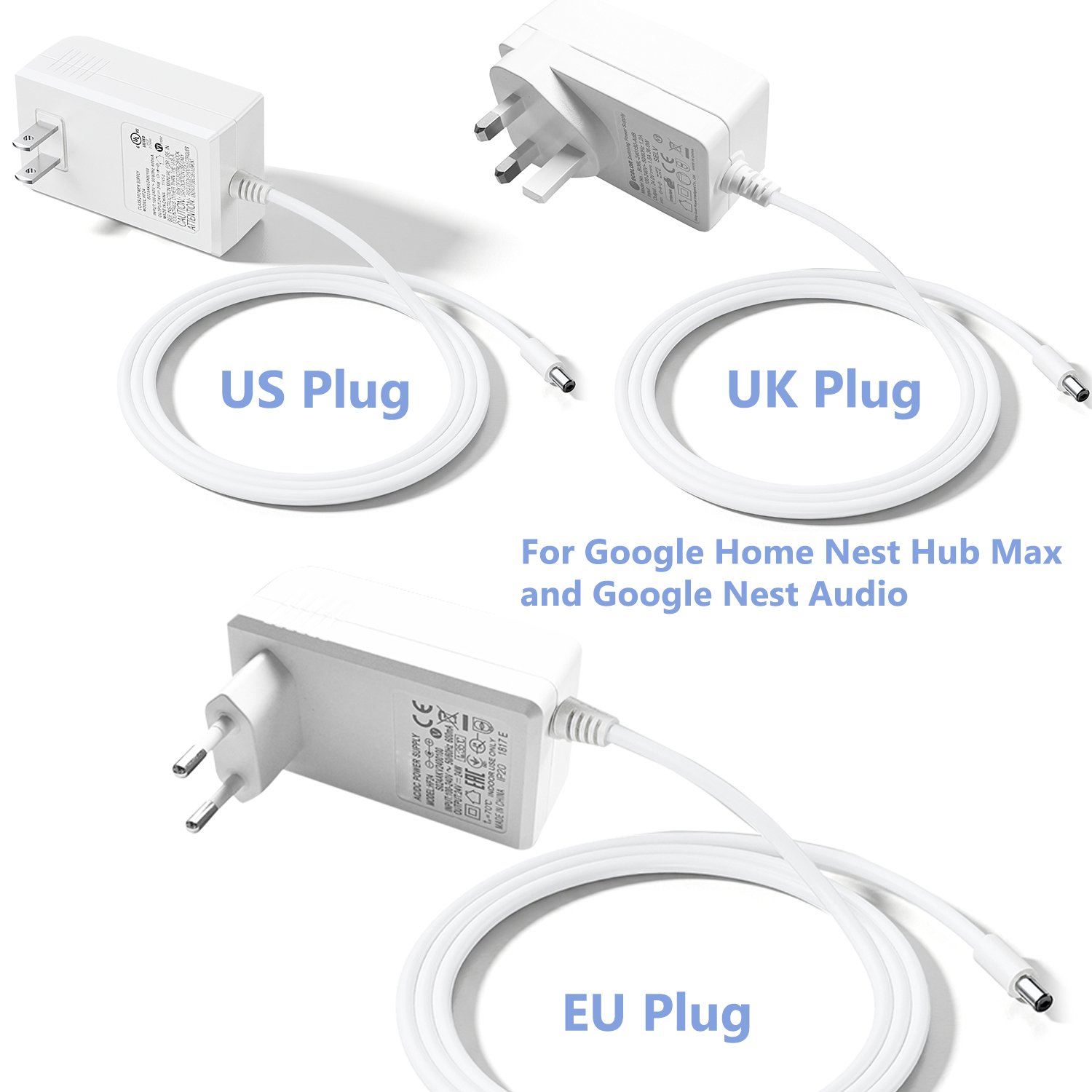 Google Speaker Nest Hub - Adaptador de Alimentación de 24V para