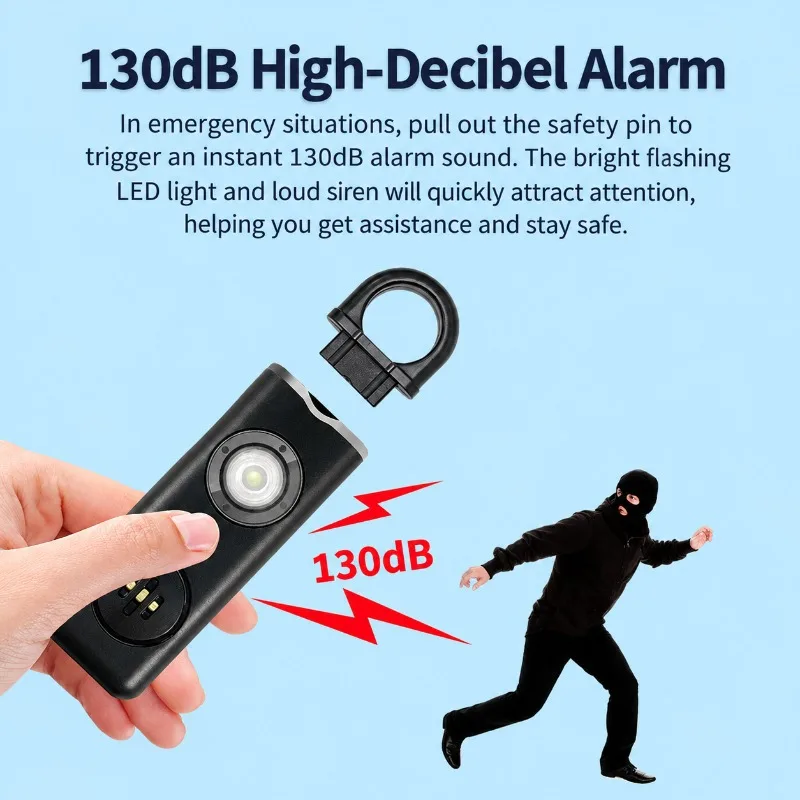 Alarma de seguridad personal e - Personal Alarm Keychain reseña y precio