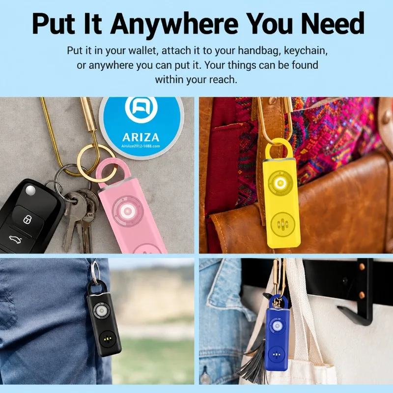 Alarma de seguridad personal e - Personal Alarm Keychain reseña y precio